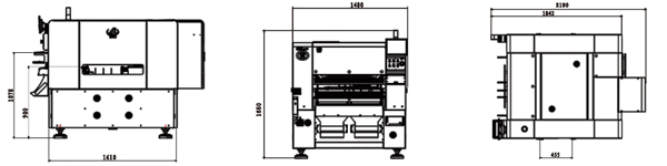 易通YT10S貼片機外形尺寸 易通YT10S貼片機外形尺寸